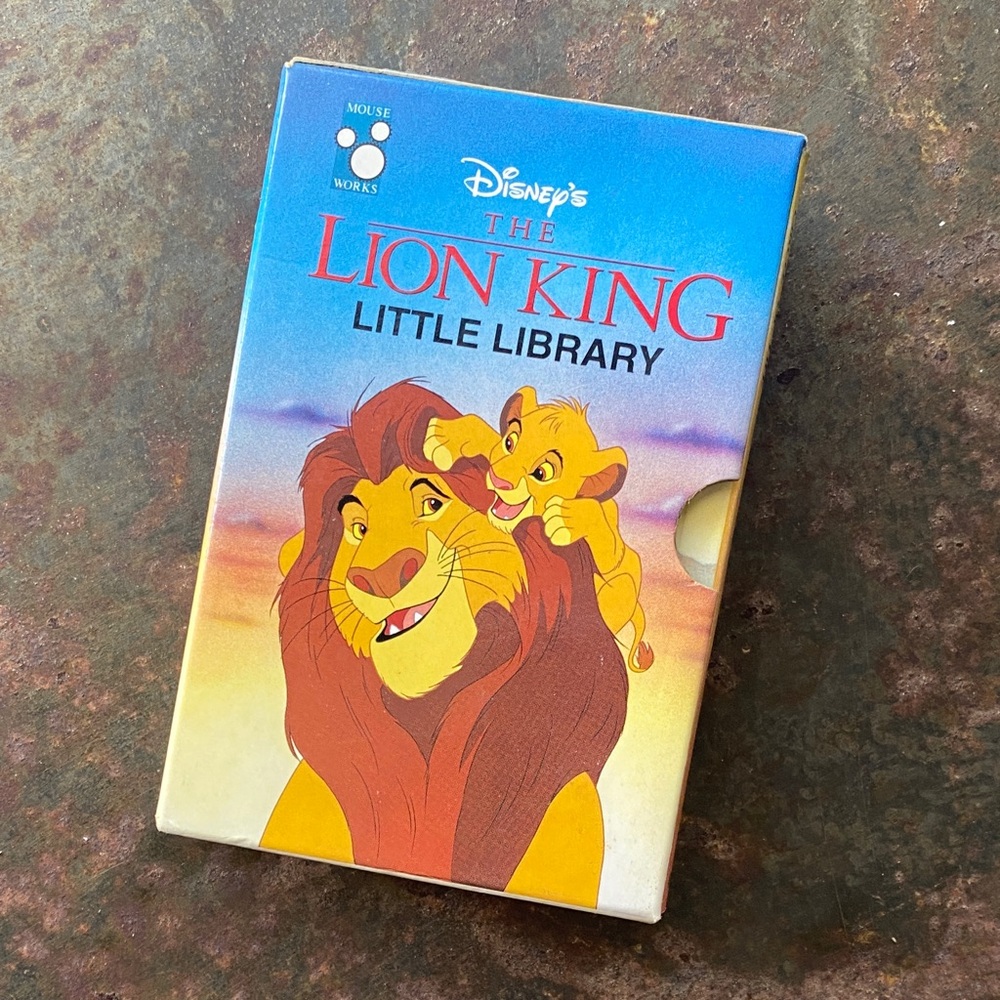 Mouse Works Disney’s “The Lion King” Little Library Box Set 1994 VTG. Set of 4